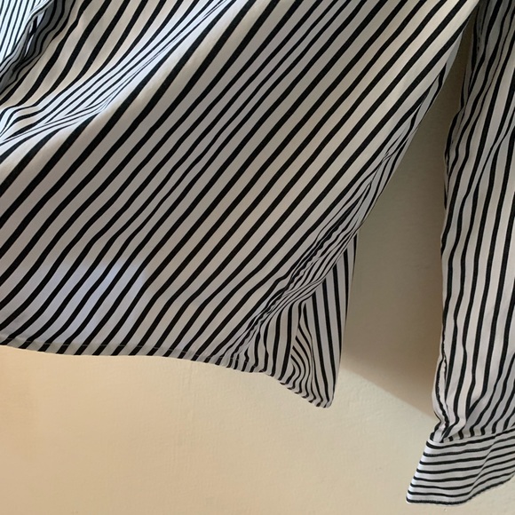 Black and White Striped Women's Top - Picture 7 of 7